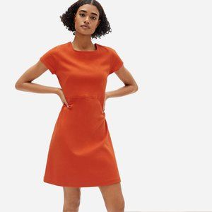 "Party Of One" Tee Dress in red-orange